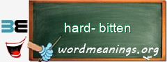 WordMeaning blackboard for hard-bitten